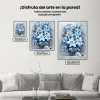 Pintura Diamante - Flores azules
