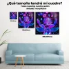 Pintura Diamante - Flores de manos moradas