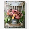 Pintura Diamante - Flores en cubo