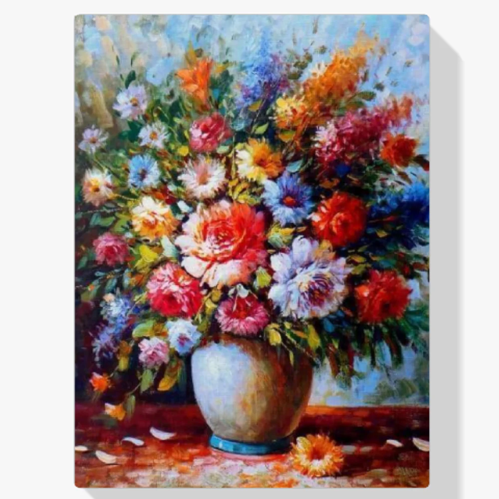 Pintura Diamante - Flores en florero