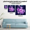 Pintura Diamante - Flores moradas