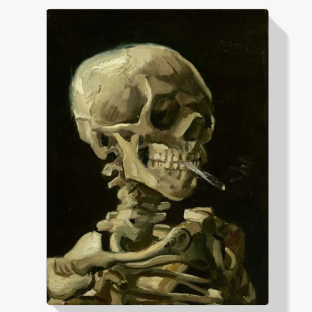 Pintura Diamante - Fumar esqueleto
