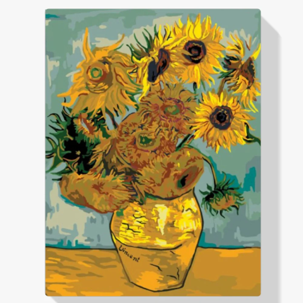 Pintura Diamante - Girasoles Van Gogh