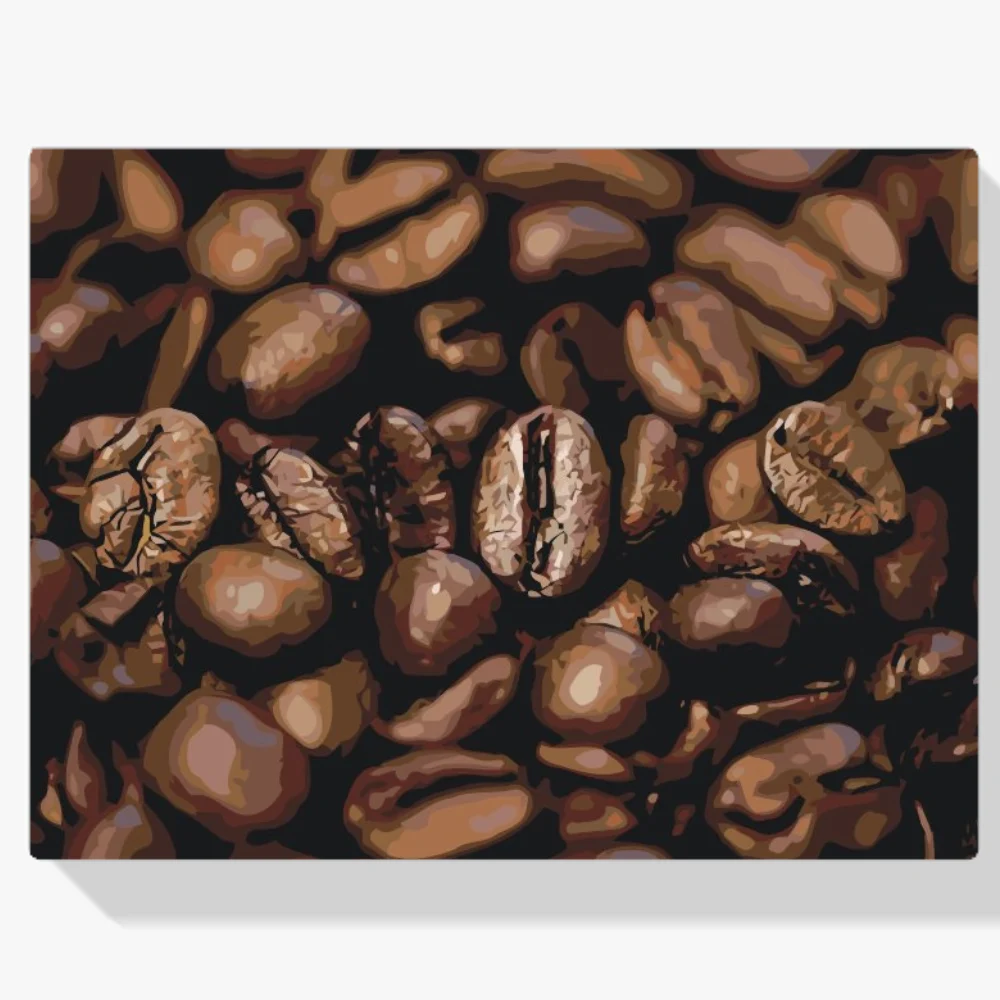 Pintura Diamante - Granos de café