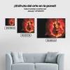 Pintura Diamante - Guitarra en llamas