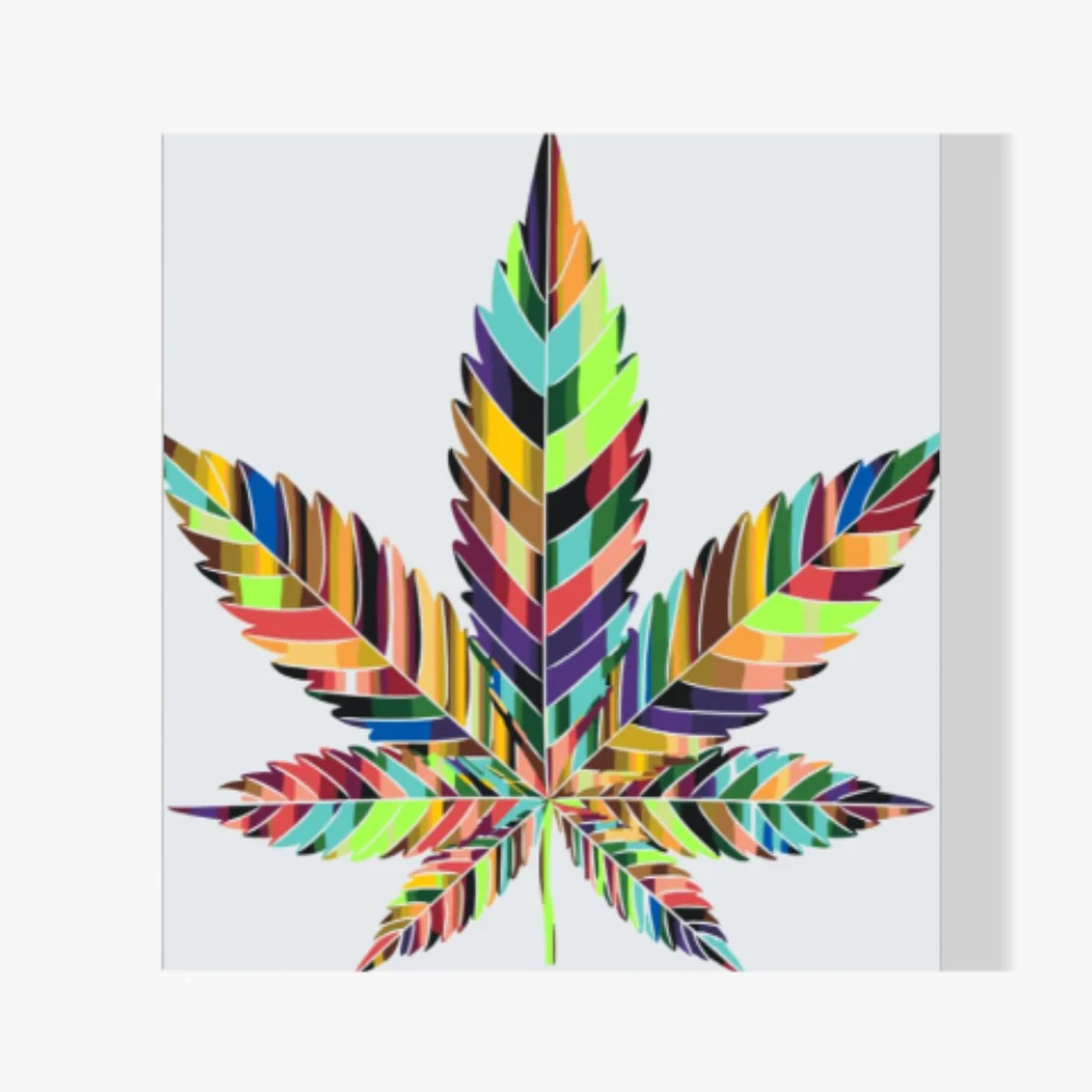 Pintura Diamante - Hoja de cannabis