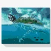 Pintura Diamante - Isla en el caparazón