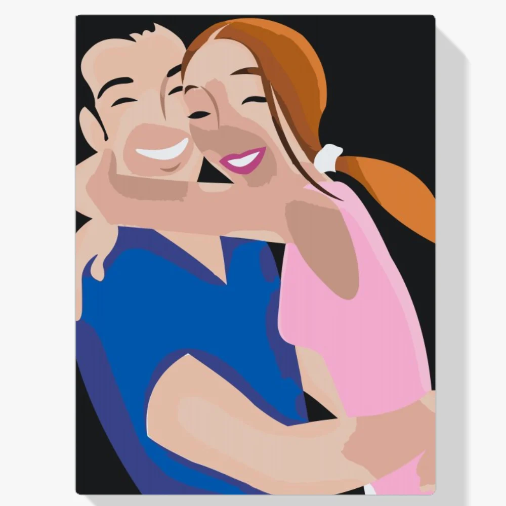 Pintura Diamante - La pareja feliz