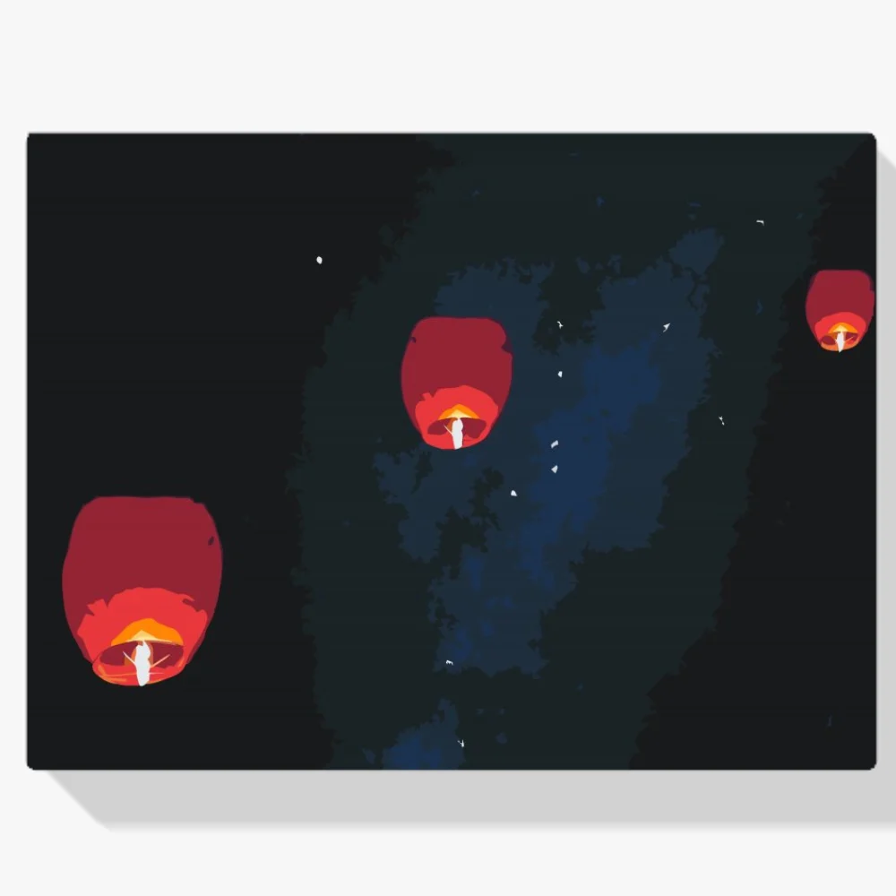 Pintura Diamante - Linternas de la suerte