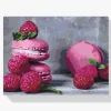 Pintura Diamante - Macarrones y frambuesas