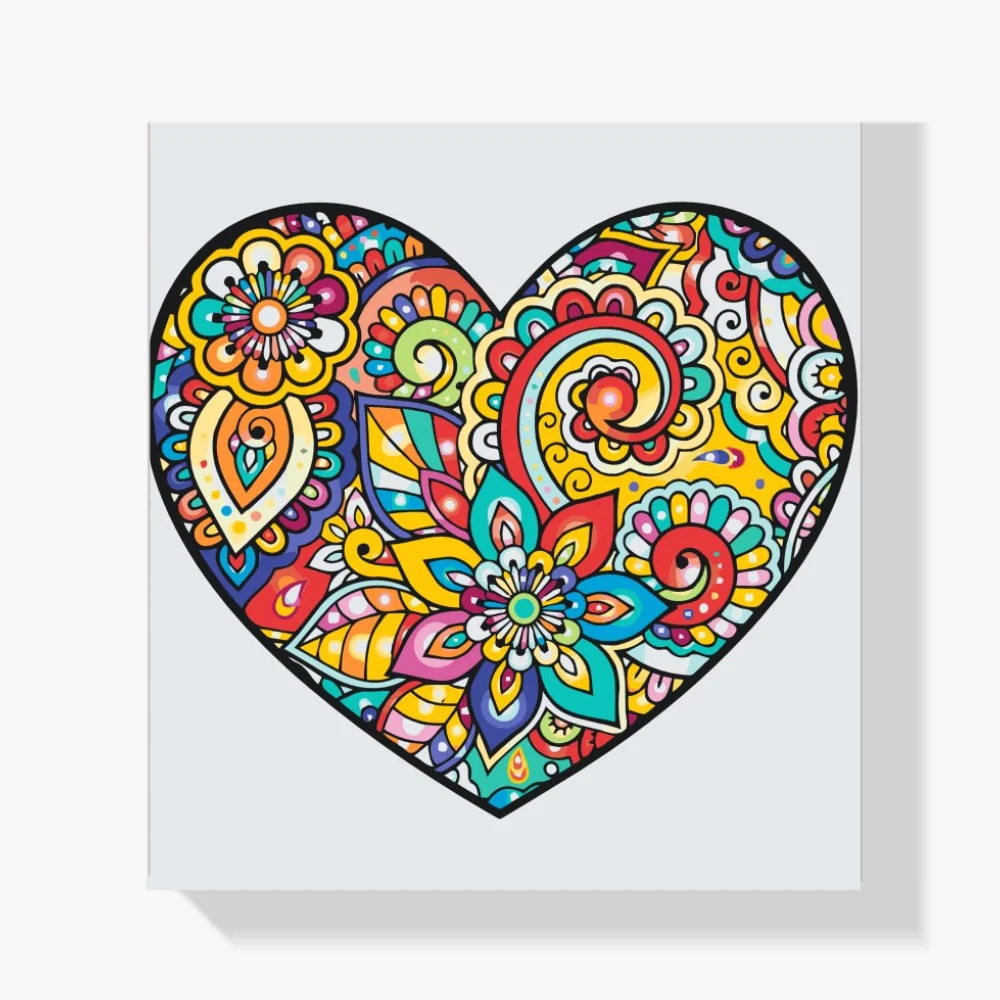 Pintura Diamante - Mandala en el corazón