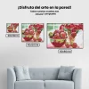 Pintura Diamante - Manzanas y flores