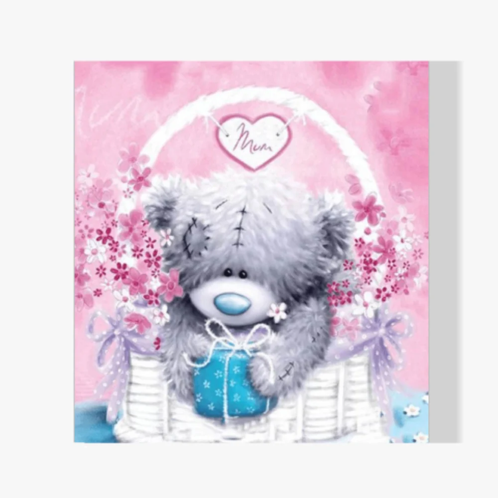 Pintura Diamante - Me 2 You Oso en una canasta de mimbre