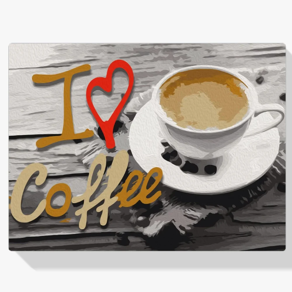 Pintura Diamante - Me encanta el café