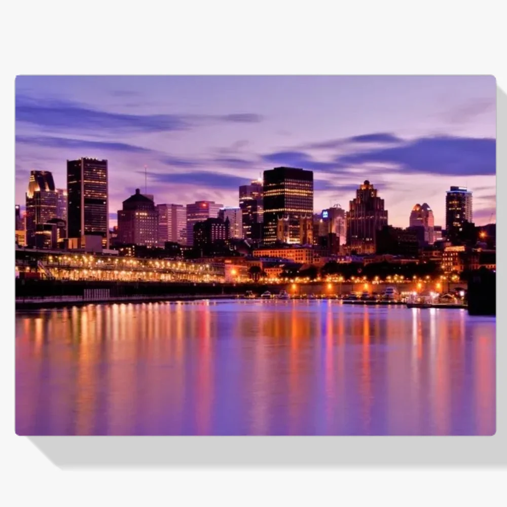 Pintura Diamante - Montréal de noche