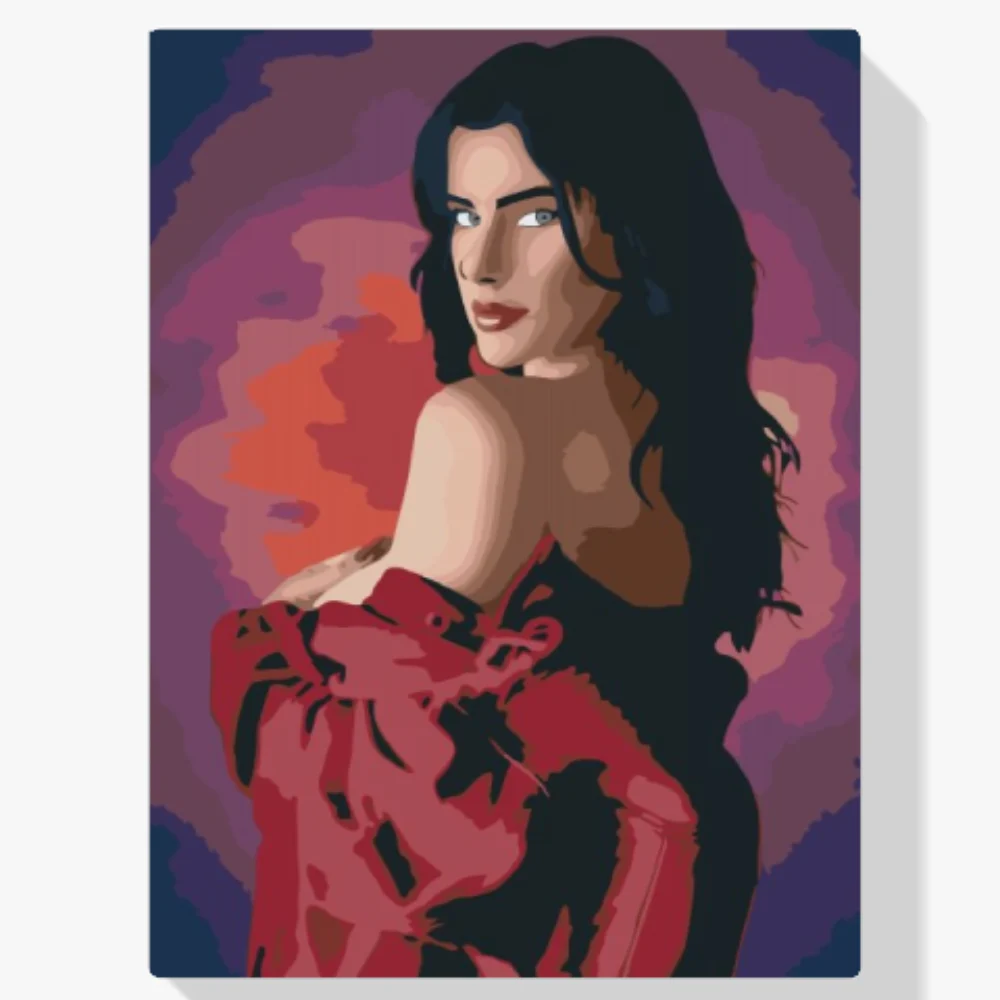 Pintura Diamante - Mujer con camisa