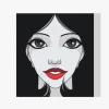 Pintura Diamante - Mujer con labios rojos