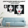 Pintura Diamante - Mujer con labios rojos