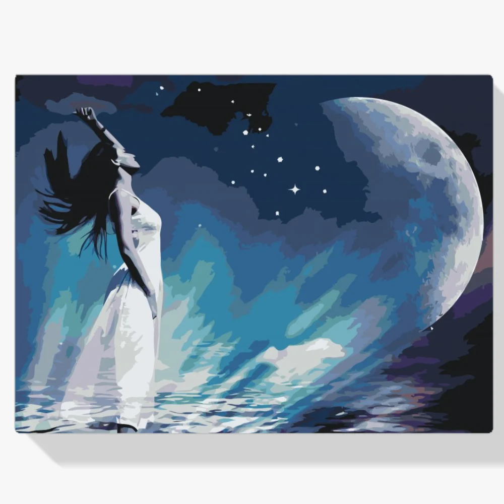 Pintura Diamante - Mujer en el espacio