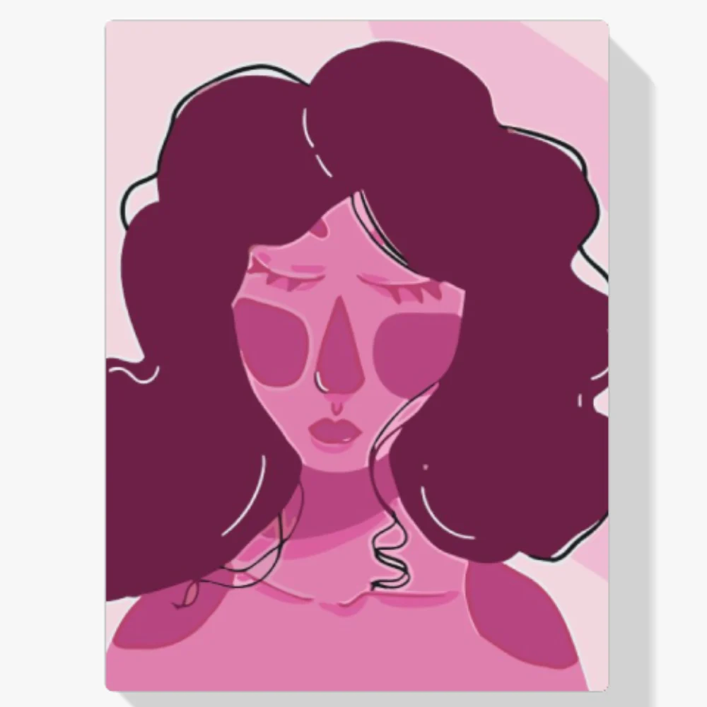 Pintura Diamante - Mujer rosa