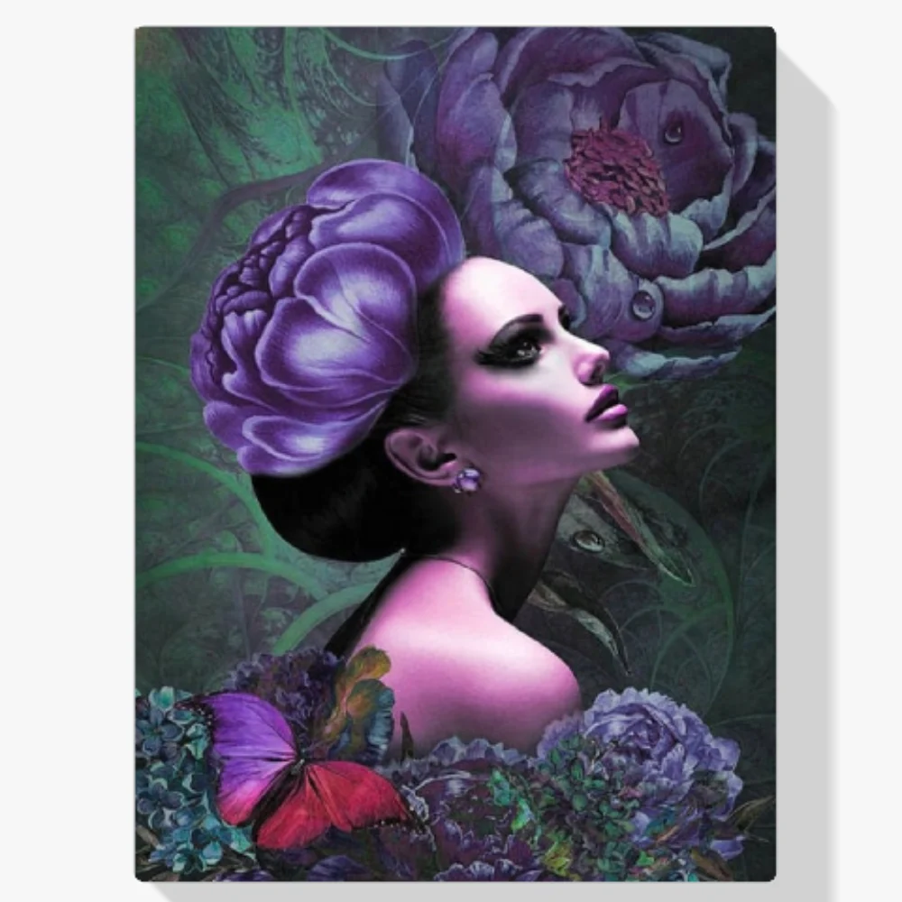 Pintura Diamante - Mujeres con flor