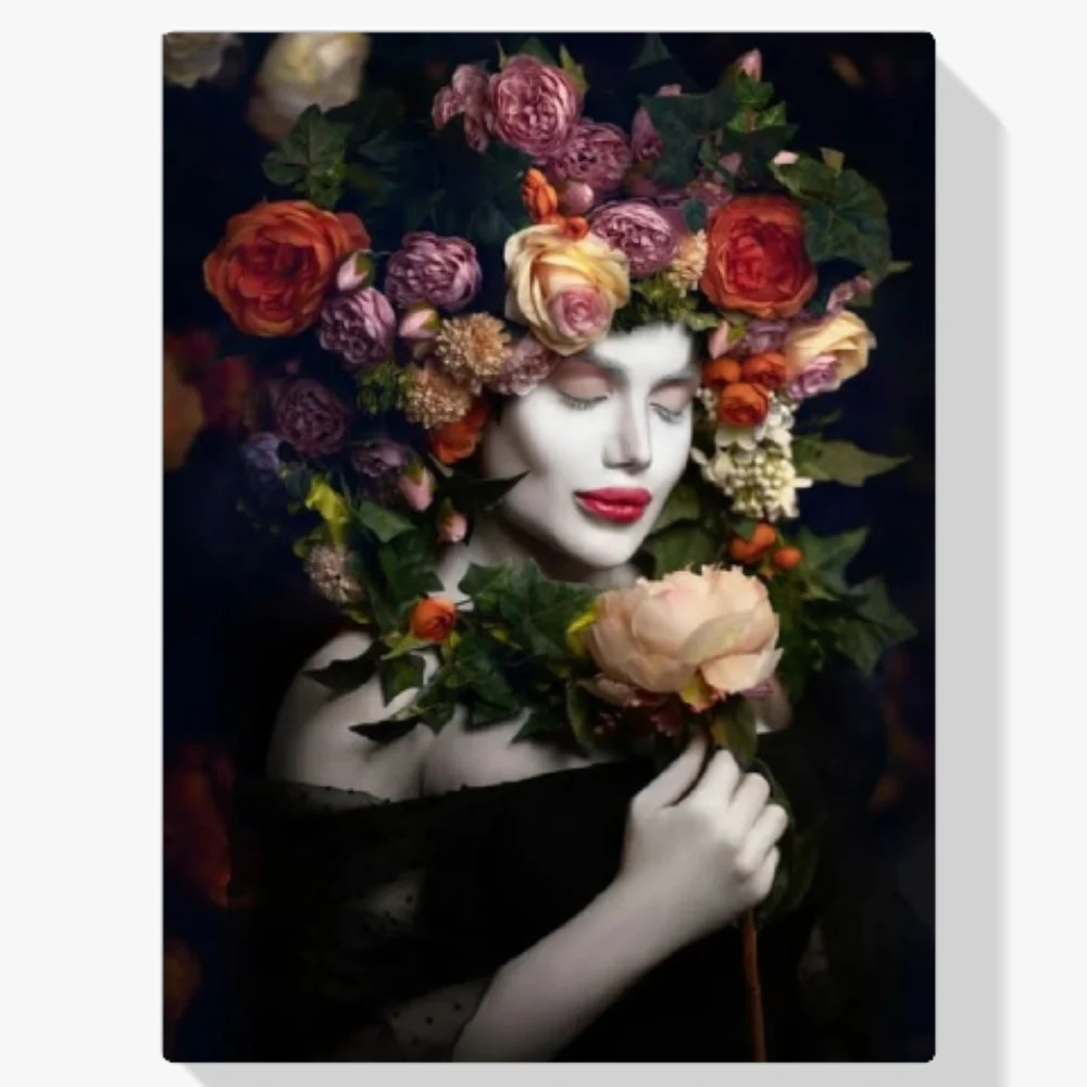 Pintura Diamante - Mujeres con flor