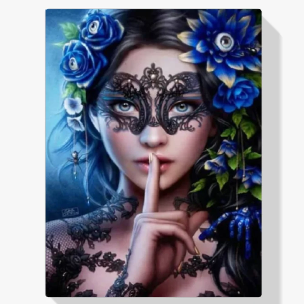 Pintura Diamante - Mujeres con flor