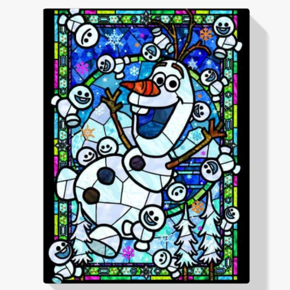Pintura Diamante - Muñeco de nieve Olaf