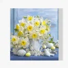 Pintura Diamante - Narcisos en un florero