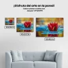 Pintura Diamante - Nenúfar rojo