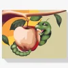 Pintura Diamante - Oruga comiendo una manzana