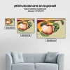 Pintura Diamante - Oruga comiendo una manzana