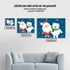 Pintura Diamante - Pequeño Papá Noel y osito polar
