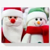Pintura Diamante - Pequeño Papá Noel y pequeño muñeco de nieve