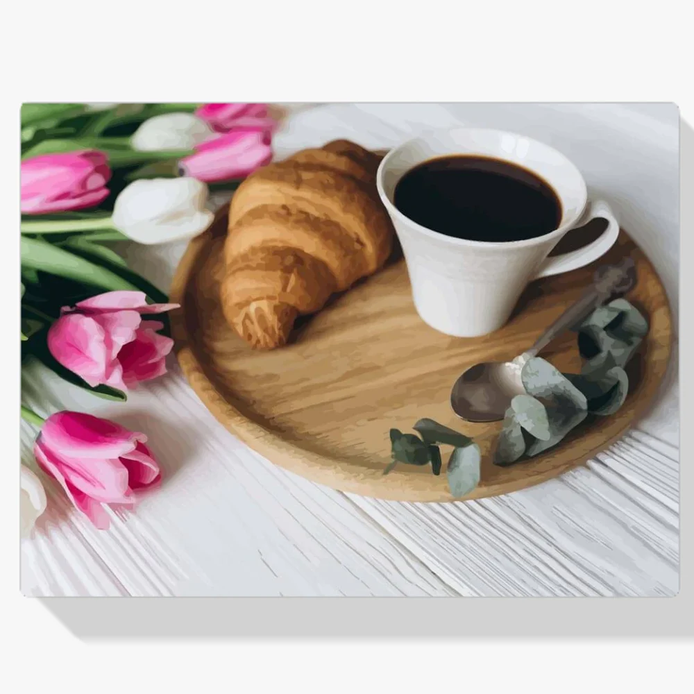 Pintura Diamante - Pequeño desayuno