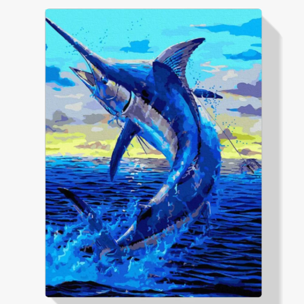 Pintura Diamante - Pez espada