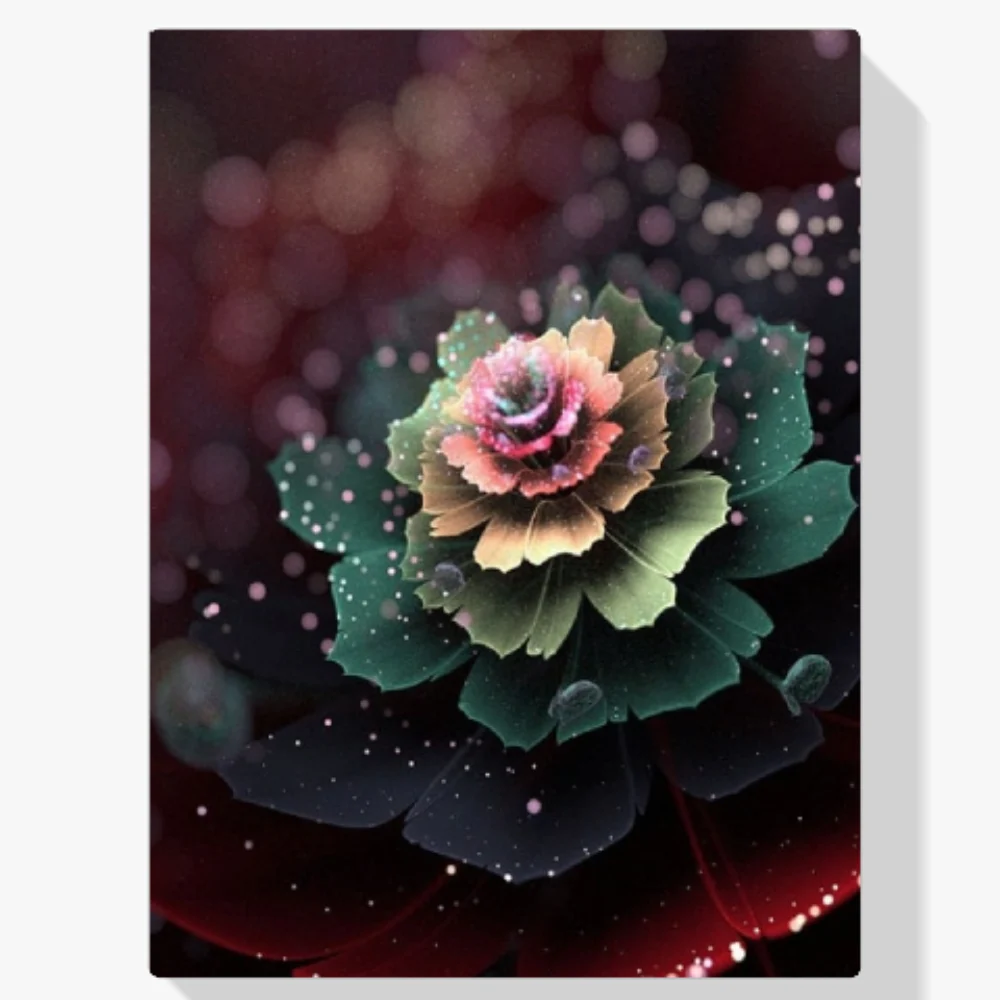 Pintura Diamante - Plato de flores