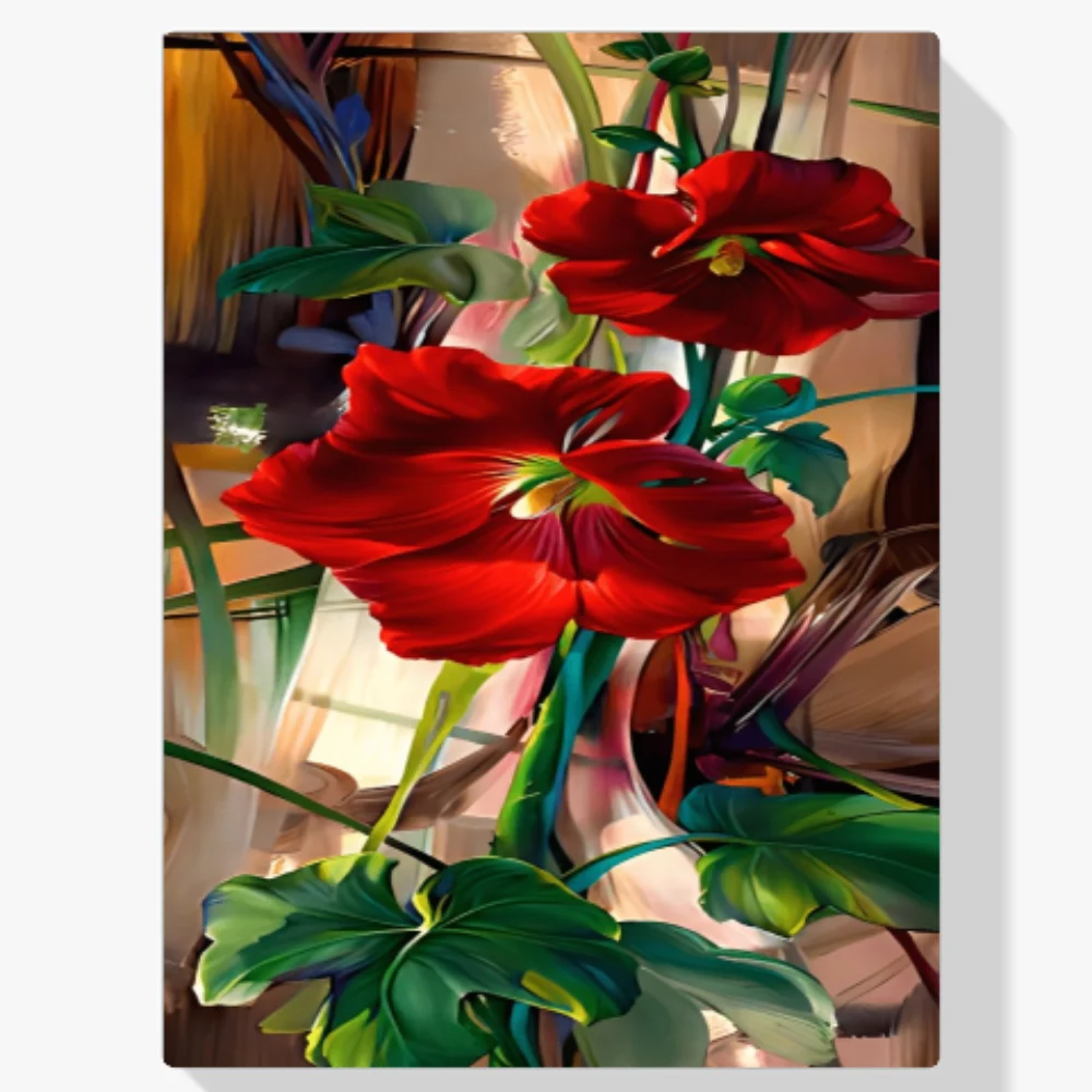 Pintura Diamante - Plato de flores