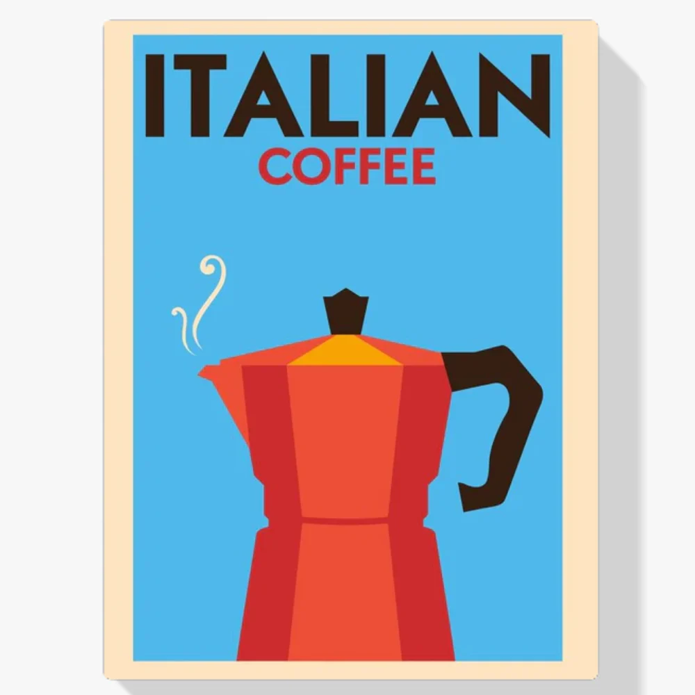 Pintura Diamante - Retro - Café Italia