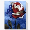 Pintura Diamante - Rosa americana