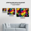 Pintura Diamante - Rosas Arcoiris