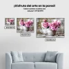 Pintura Diamante - Rosas rosadas