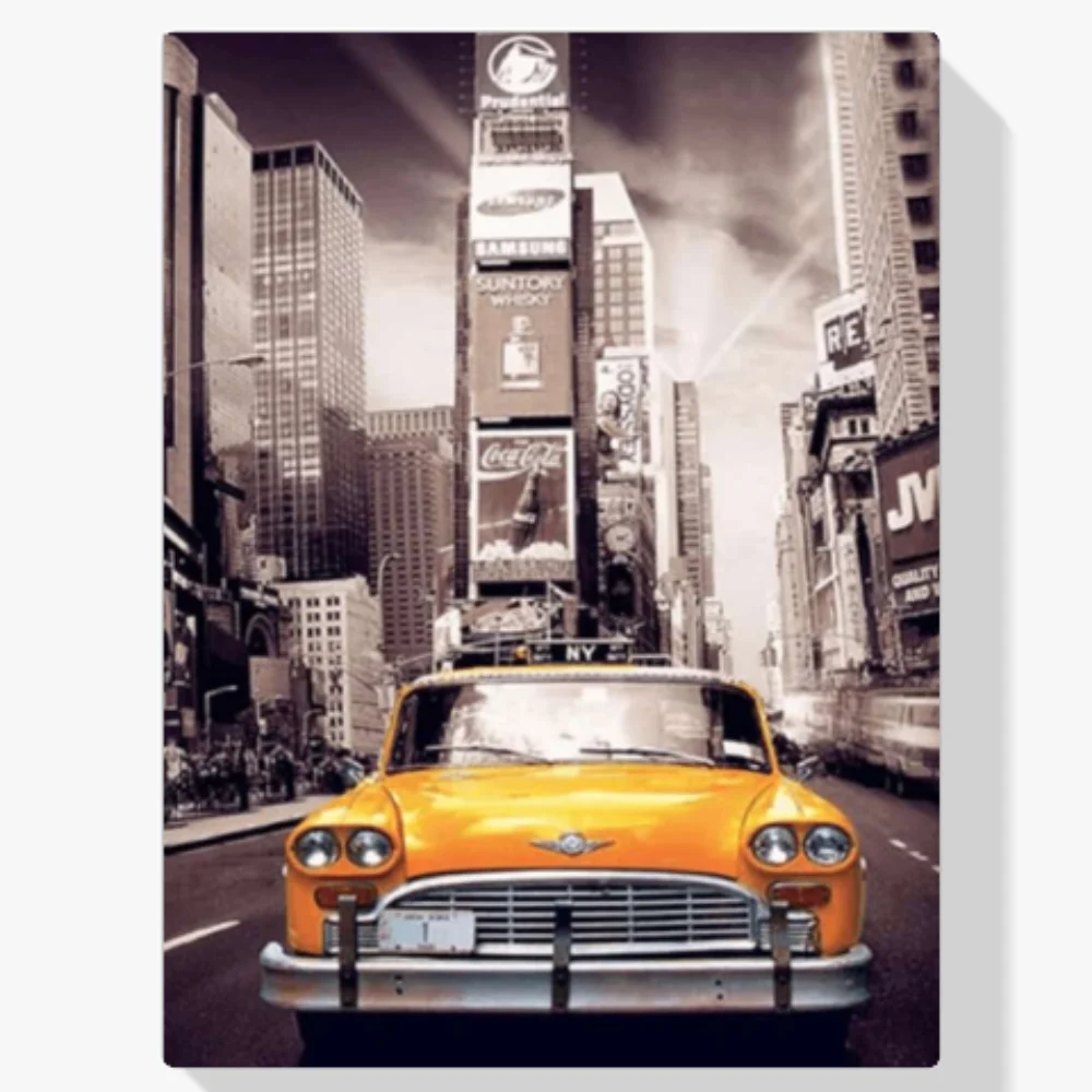 Pintura Diamante - Taxi en Nueva York