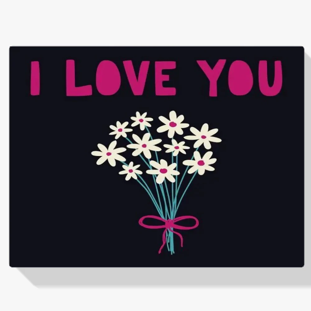 Pintura Diamante - Te amo flores