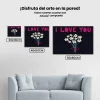 Pintura Diamante - Te amo flores