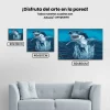 Pintura Diamante - Tiburón sobre el agua