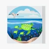 Pintura Diamante - Tortugas en el mar