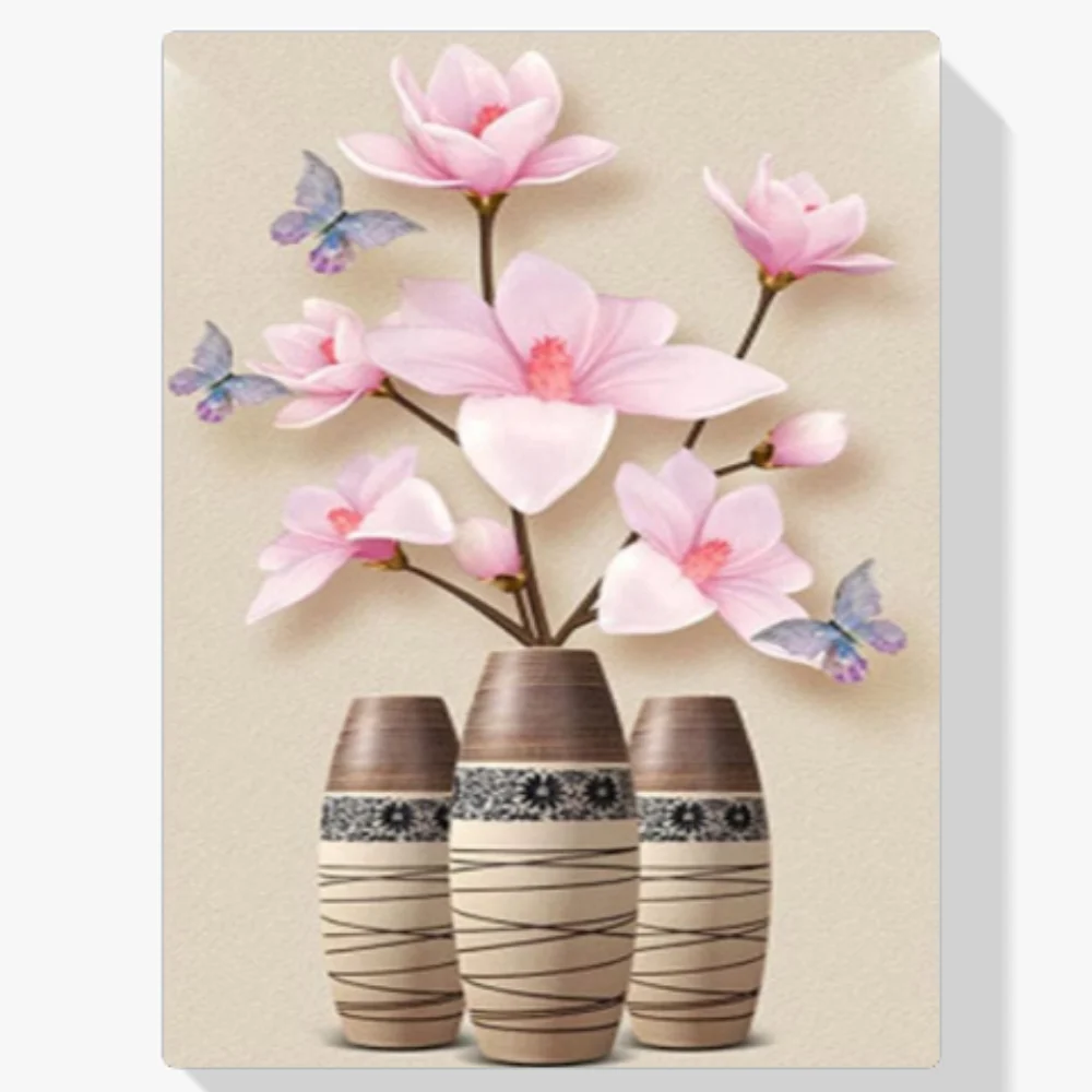 Pintura Diamante - Tulipanes rosas