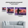 Pintura Diamante - Un jugador de setas en el mar