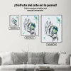 Pintura Diamante - Un planeta en la mano de una mujer